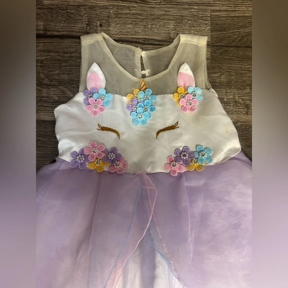 Whimsical Unicorn Kids Costume Dress